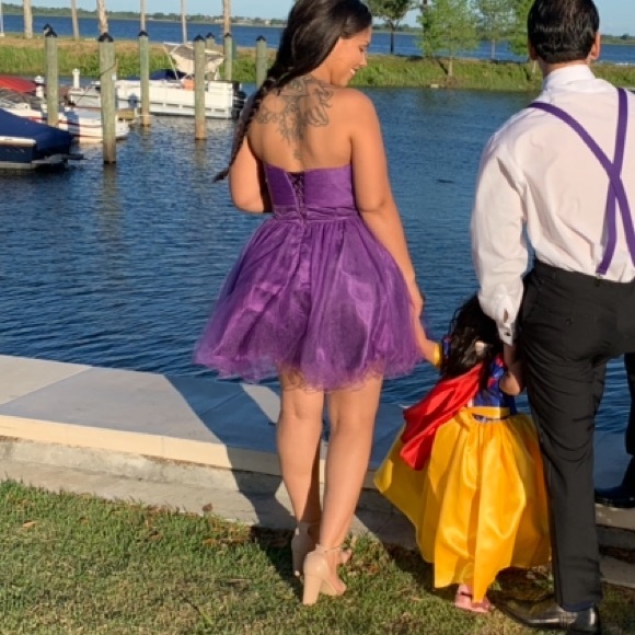 Purple quinceanera/sweet sixteen/prom Dress - Picture 4 of 4